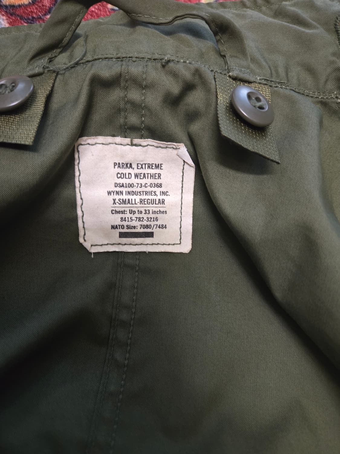 XS] 73년제 M-65 피쉬테일 파카  상품이미지6