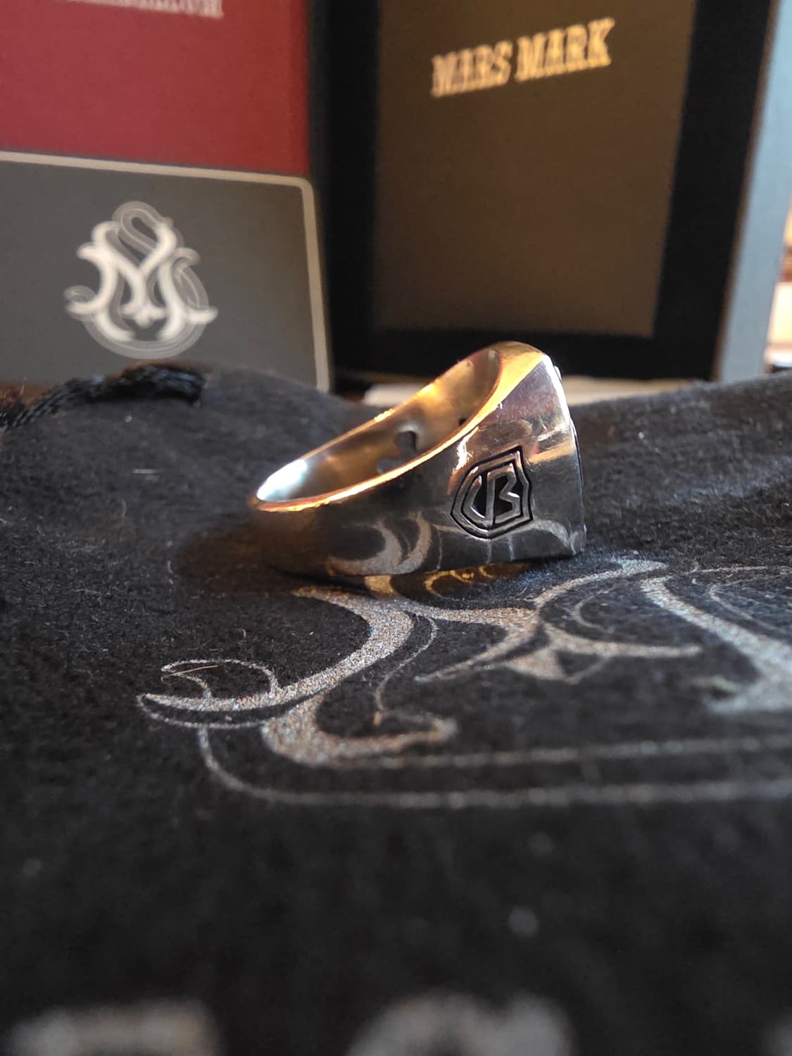 디자이너 주얼리mars mark silver925 cross ring 상품이미지4