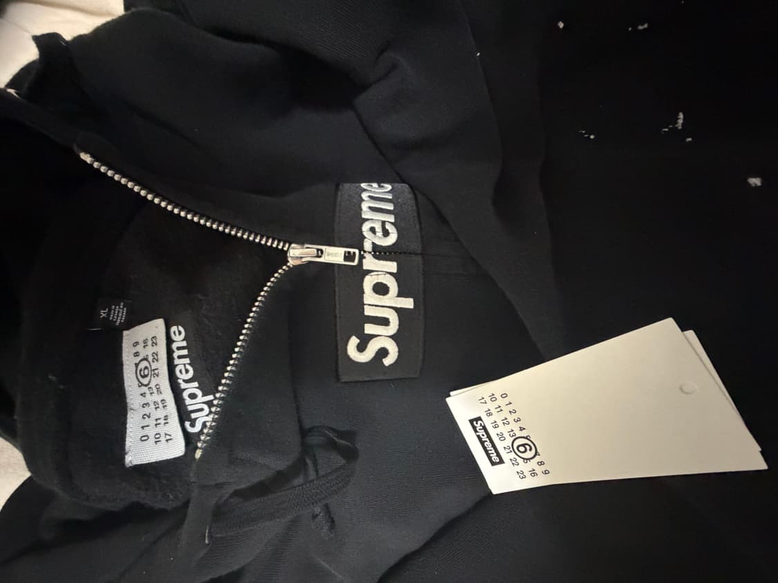 슈프림 마르지엘라 후드집업 블랙 XL 상품이미지2