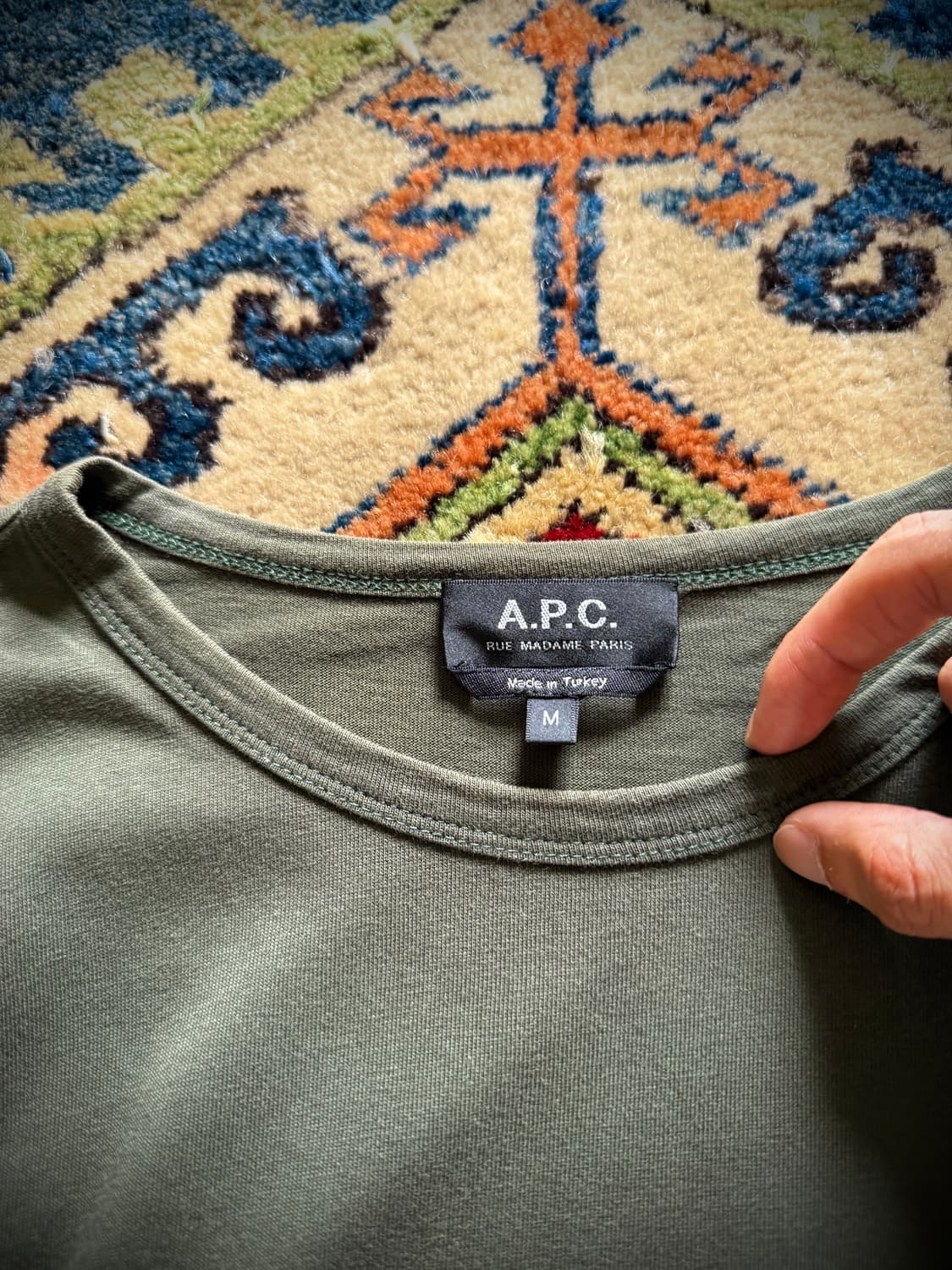 A.P.C. Olive green Pocket T shirt 상품이미지5