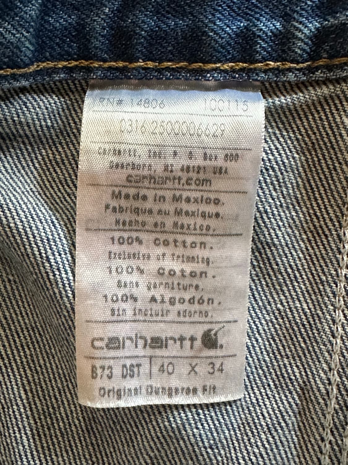 Carhartt B73 DST Double Knee Dungaree 상품이미지5