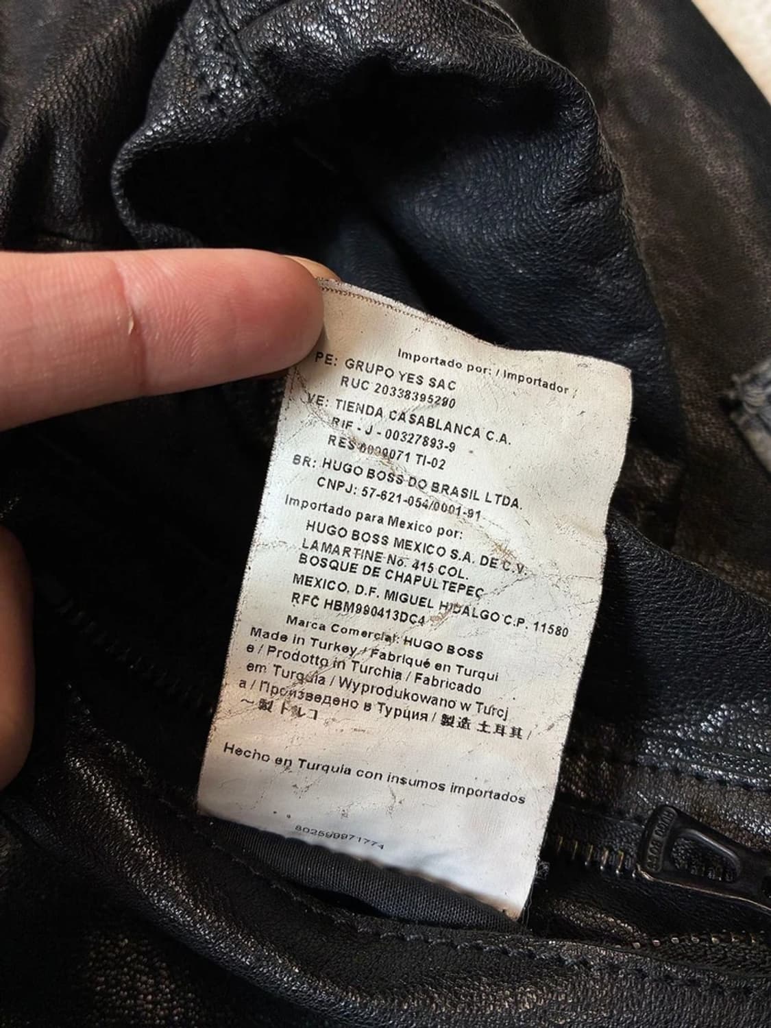 휴고보스 00's Y2K 유틸리티 가죽 봄버 자켓 PN6802 상품이미지9