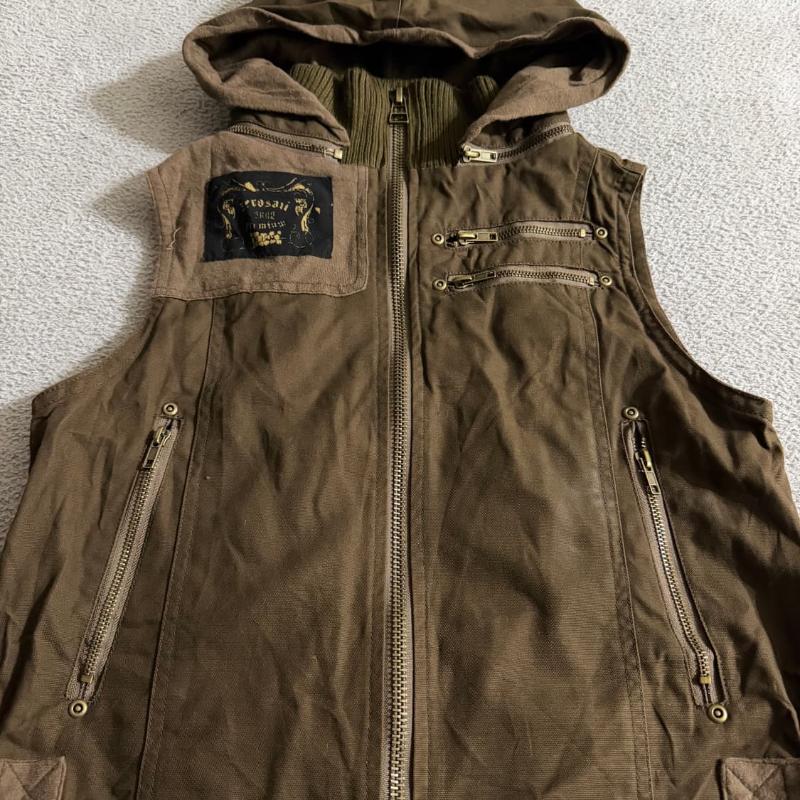 Y2k vest jacket 상품이미지3
