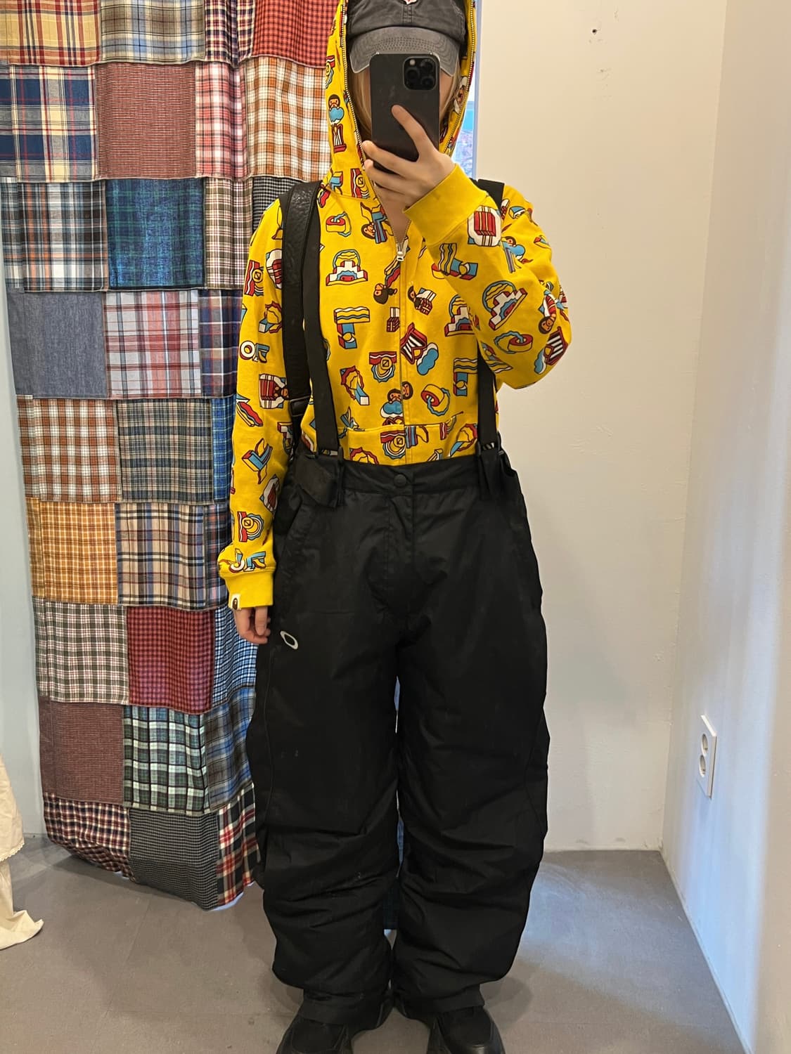 오클리 블랙 패딩 멜빵바지 상품이미지4