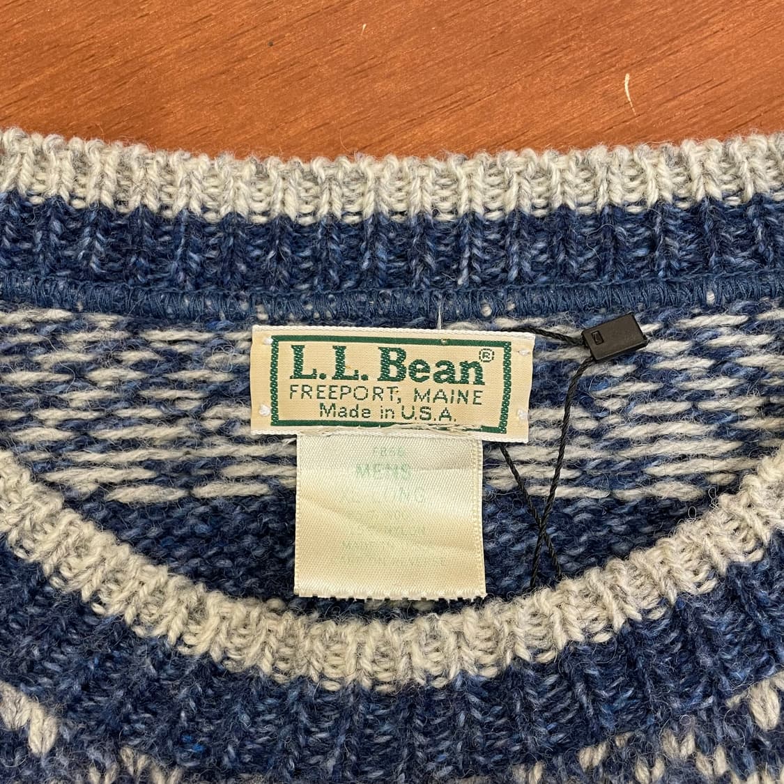 (XL) 80~90s USA L.L.Bean 엘엘빈 노르딕 울 니트 상품이미지8