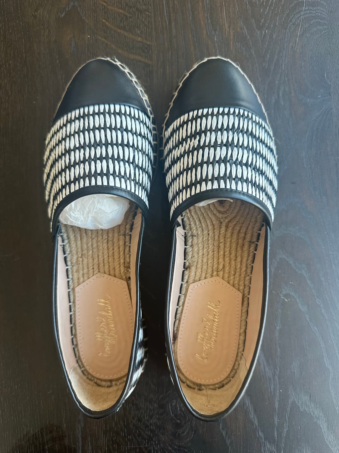 Loeffler Randall 로플러 랜달 에스파듀 블랙/화이트 230 상품이미지1