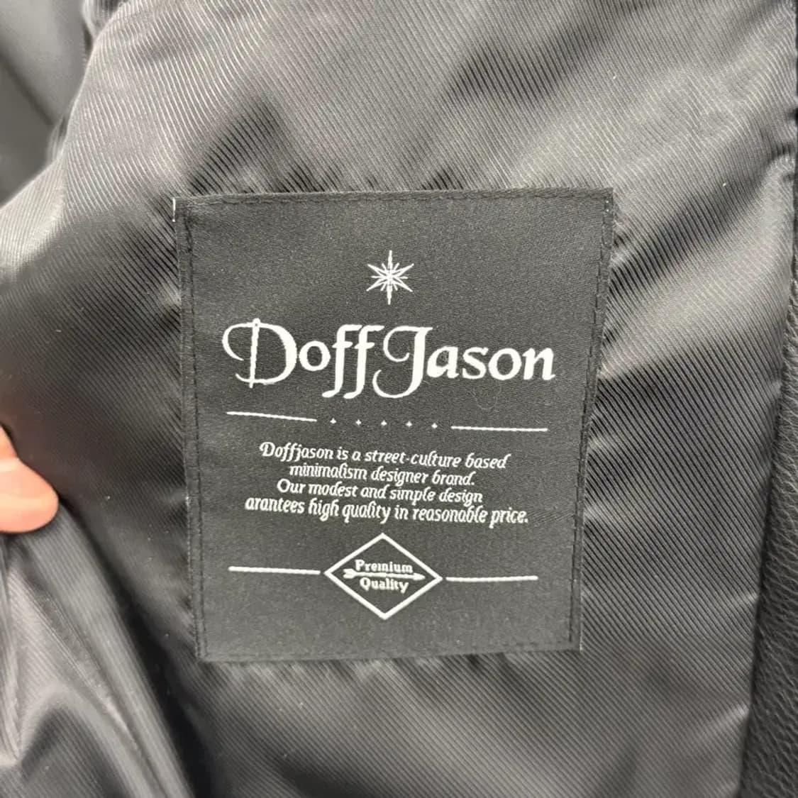 Doff Jason 블랙 라이더 자켓 L 상품이미지5
