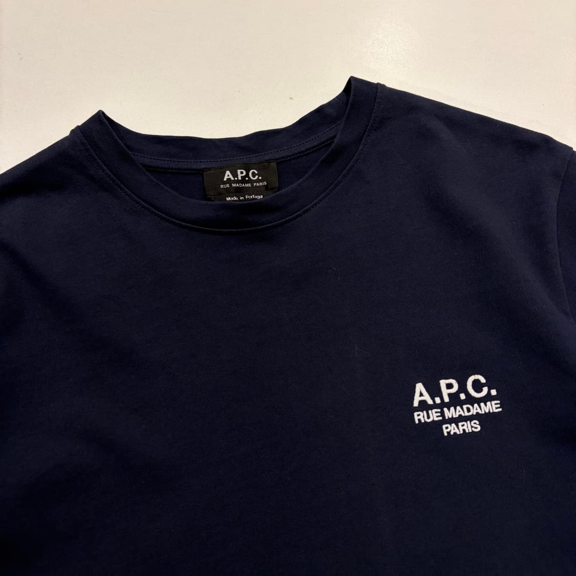 [M] A.P.C. 아페쎄 네이비 반팔 티셔츠 C179 상품이미지3