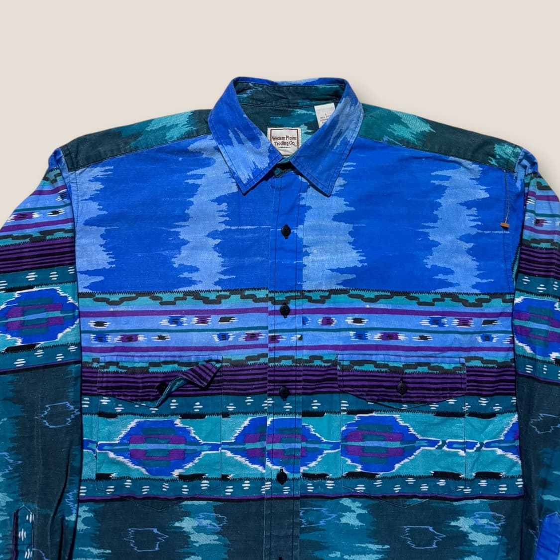 90s 나바호 패턴 웨스턴 셔츠 L 상품이미지2