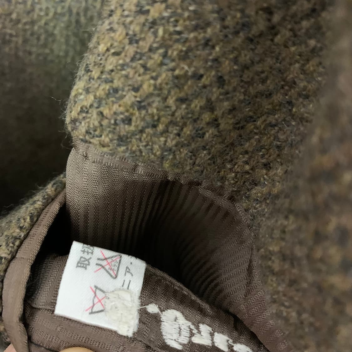 제냐 캐시미어 헤링본 자켓 블레이저 브라운 하이엔드 빈티지 상품이미지5