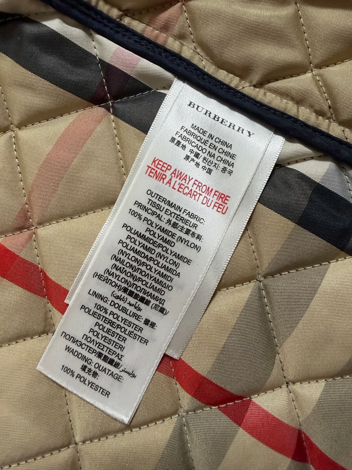 버버리 퀼팅 자켓 네이비(55) 상품이미지8