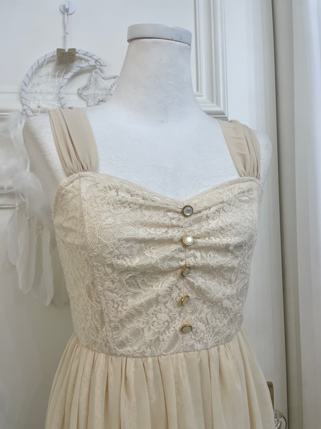 CECIL MCBEE lace shirring long opc 상품이미지6