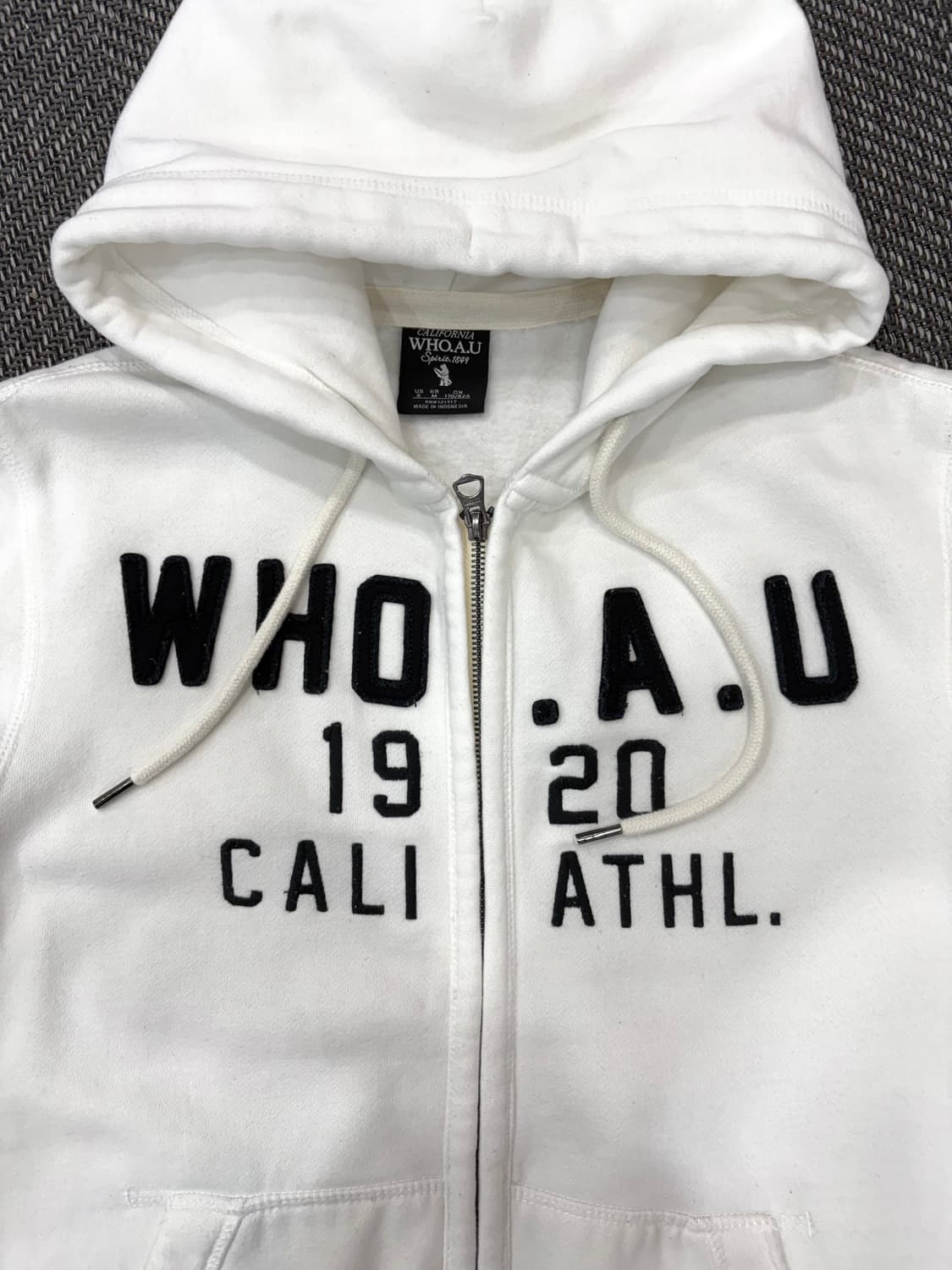 후아유 후드집업 화이트 상품이미지2