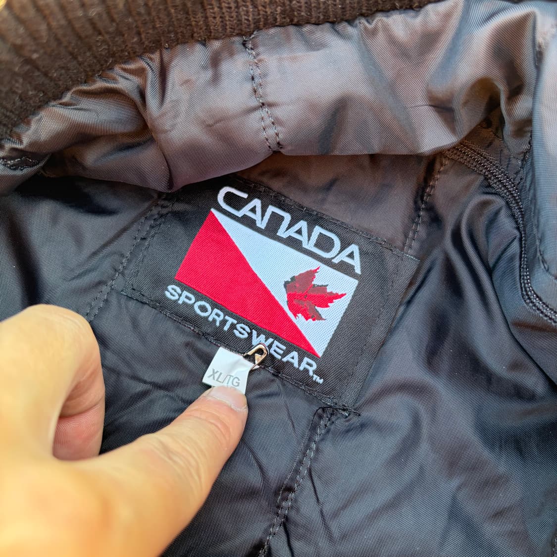 90s CANADA 빈티지 울 바시티 자켓 XL 상품이미지6