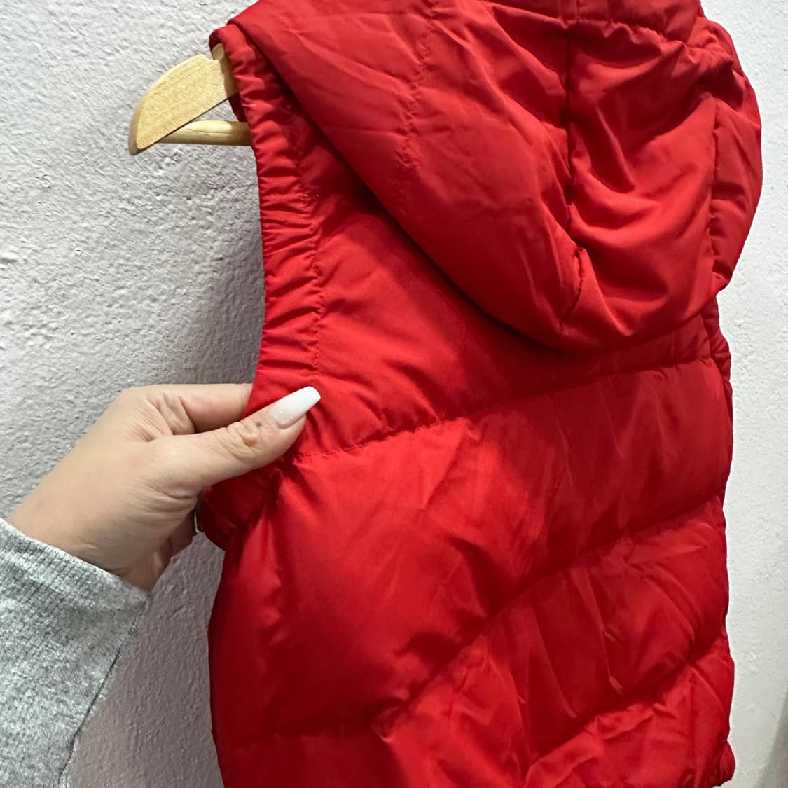폴로 레드 덕다운 패딩 조끼S 상품이미지5