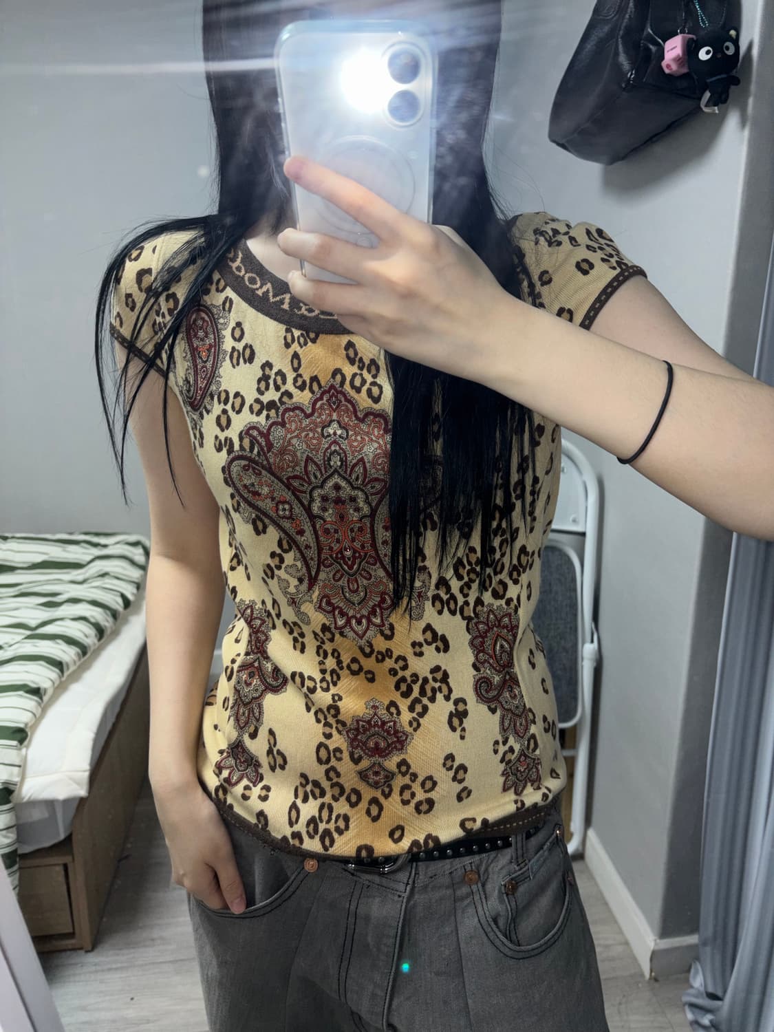 oriental top 오리엔탈 반팔 탑 상품이미지1