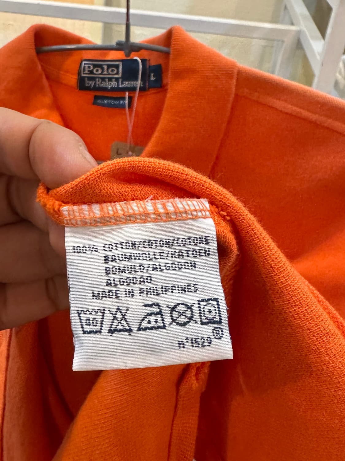 폴로 랄프로렌 빅사이즈 빅포니 반팔 카라티 오렌지 L  상품이미지5