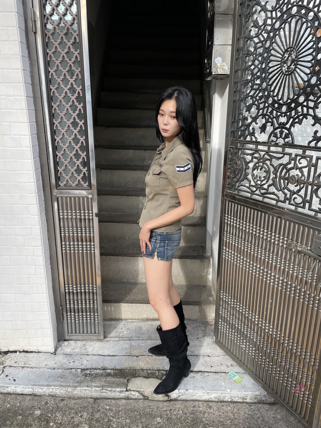 빈티지 밀리터리 셔츠 상품이미지4