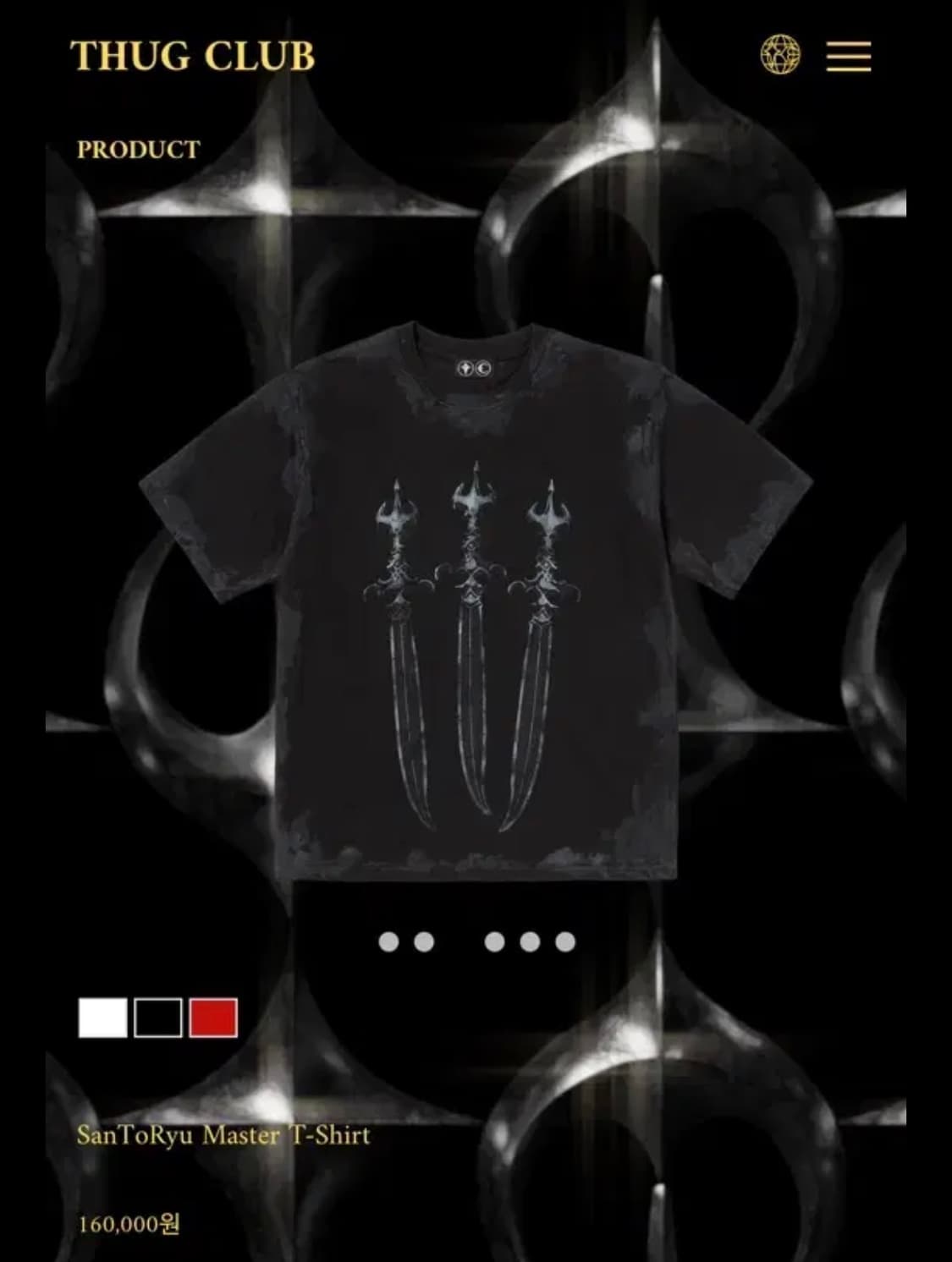 [3]떠그클럽 THUG CLUB SanToRyu 반팔  상품이미지1