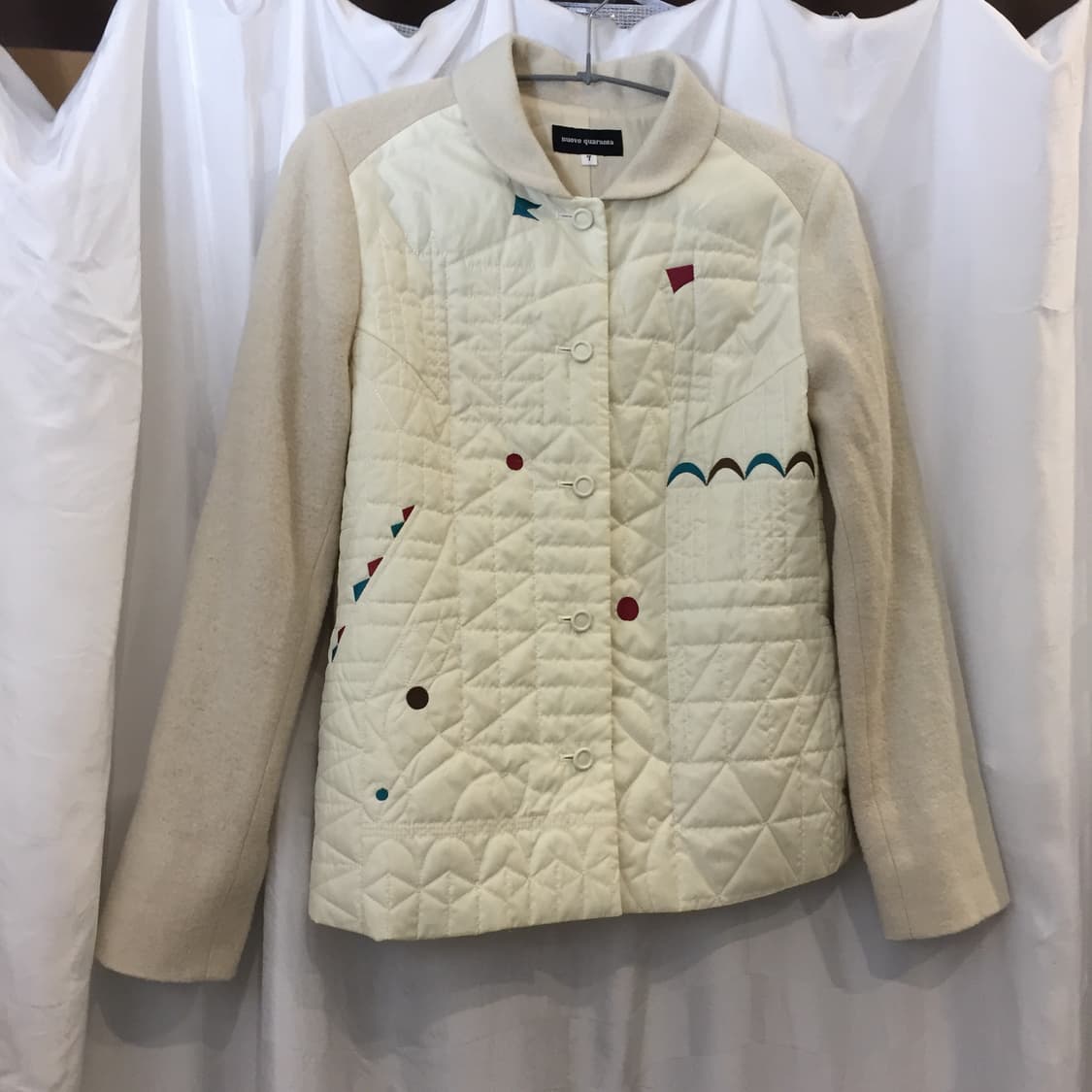 nuovo quaranta 모리걸 너드 괴짜 퀄팅 자켓 상품이미지3