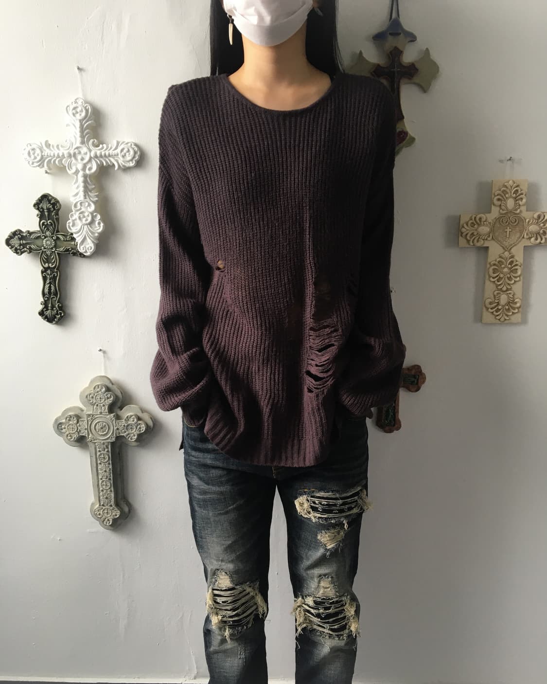 Damage knit 상품이미지5