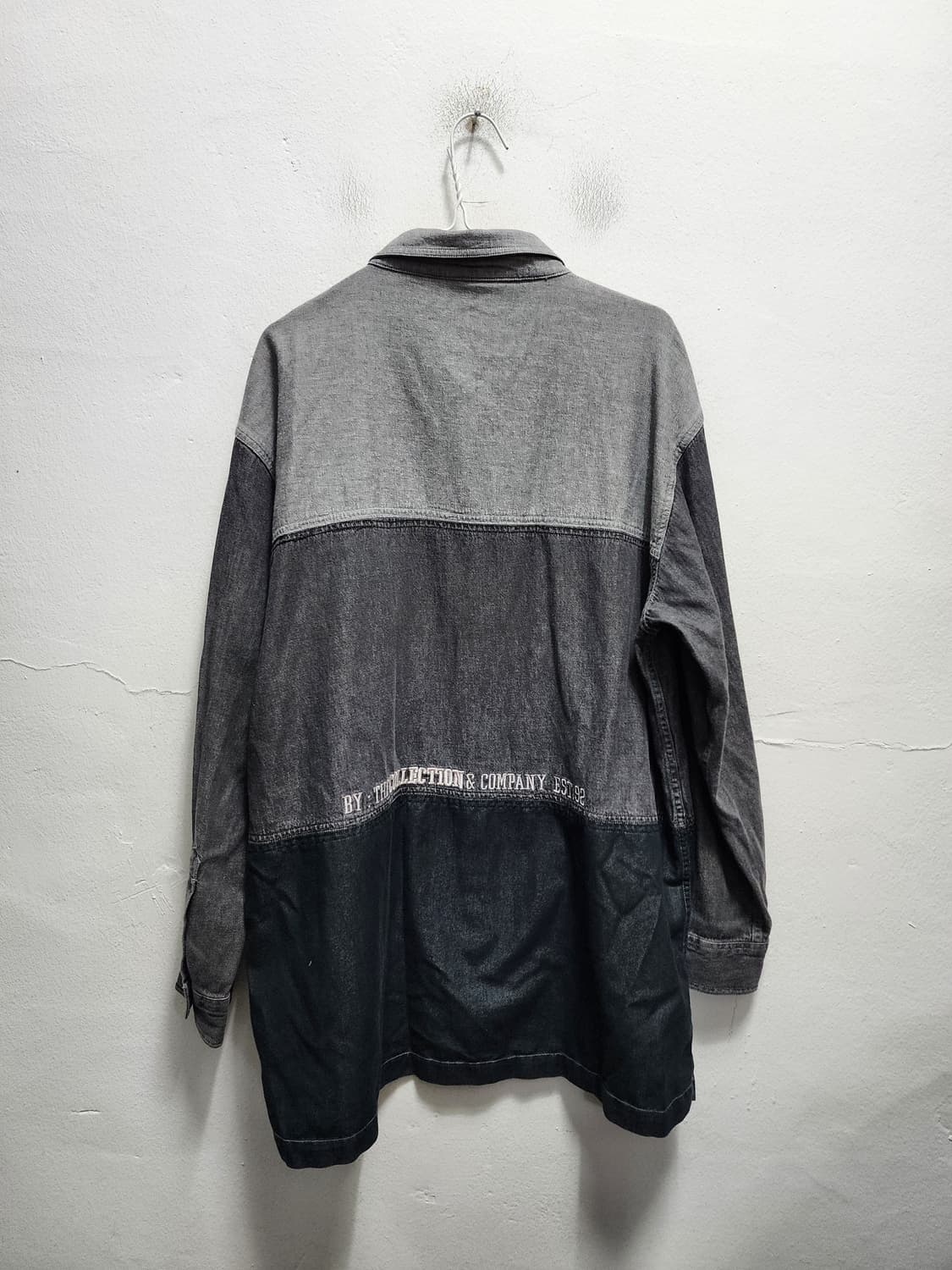 FUBU 푸부 올드스쿨 힙합 배색 데님셔츠 상품이미지2