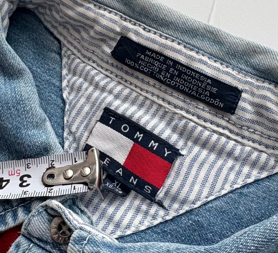 Tommy 타미 진스 오버핏 빈티지 데님 셔츠 상품이미지4