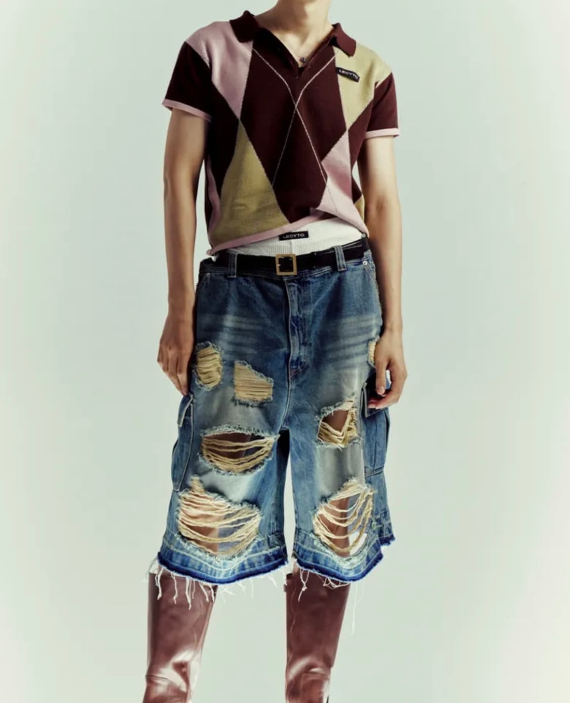 Argyle Metal PK_[Brown] 상품이미지1