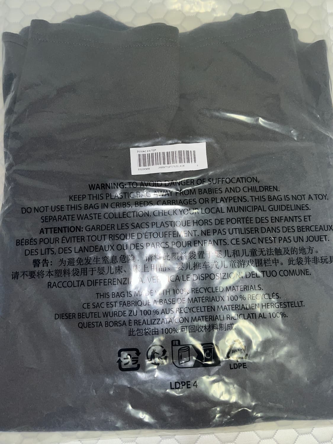 Supreme Zodiac S/S Top Black - 25SS 상품이미지3