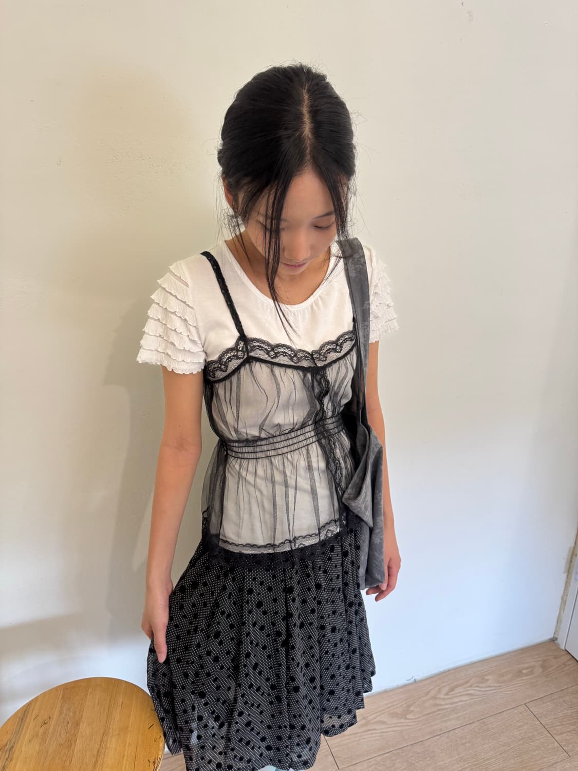frill theoria short-sleeve 상품이미지1
