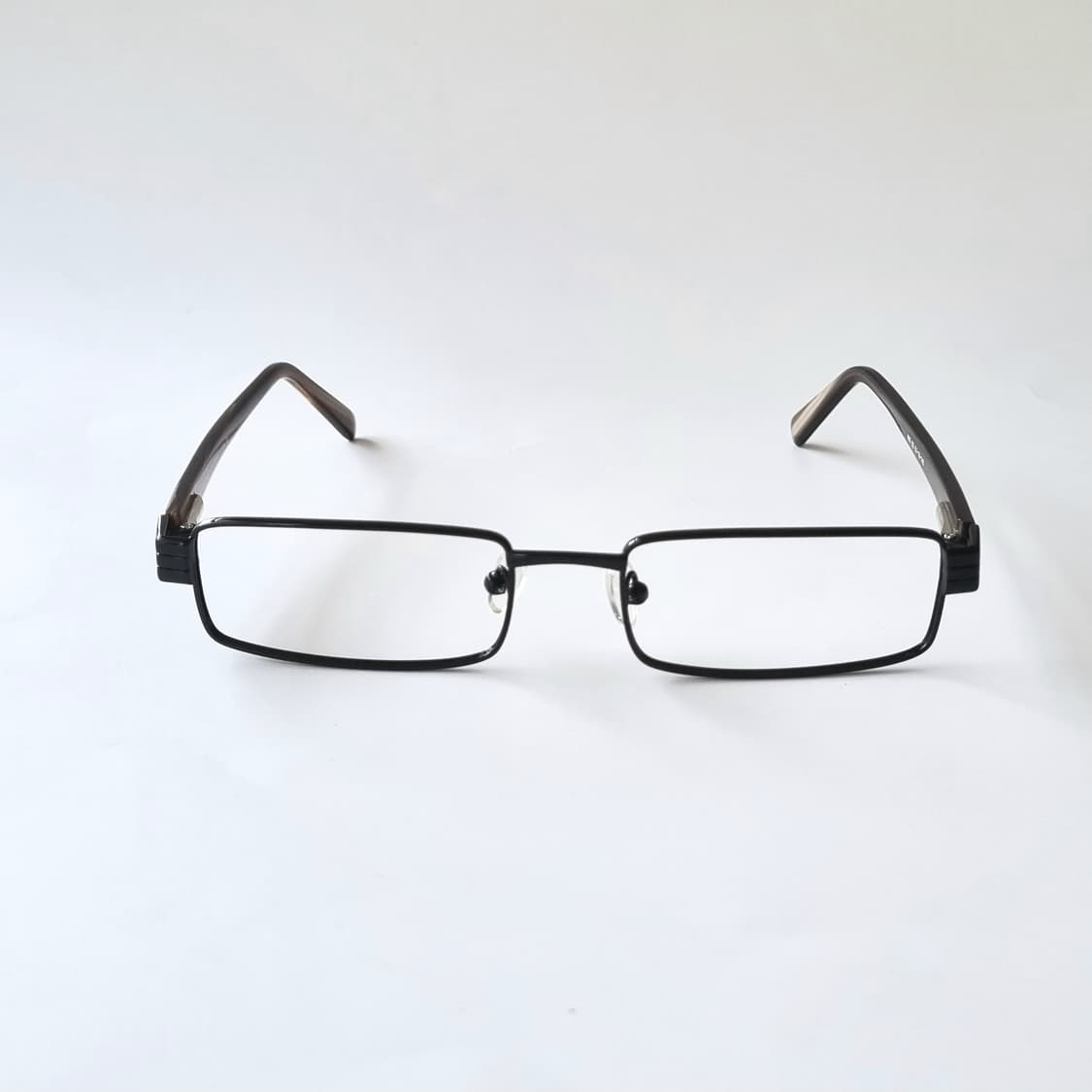 데드스탁 긱시크 지적인 무드, 슬림 직각 메탈 안경테 656 상품이미지1