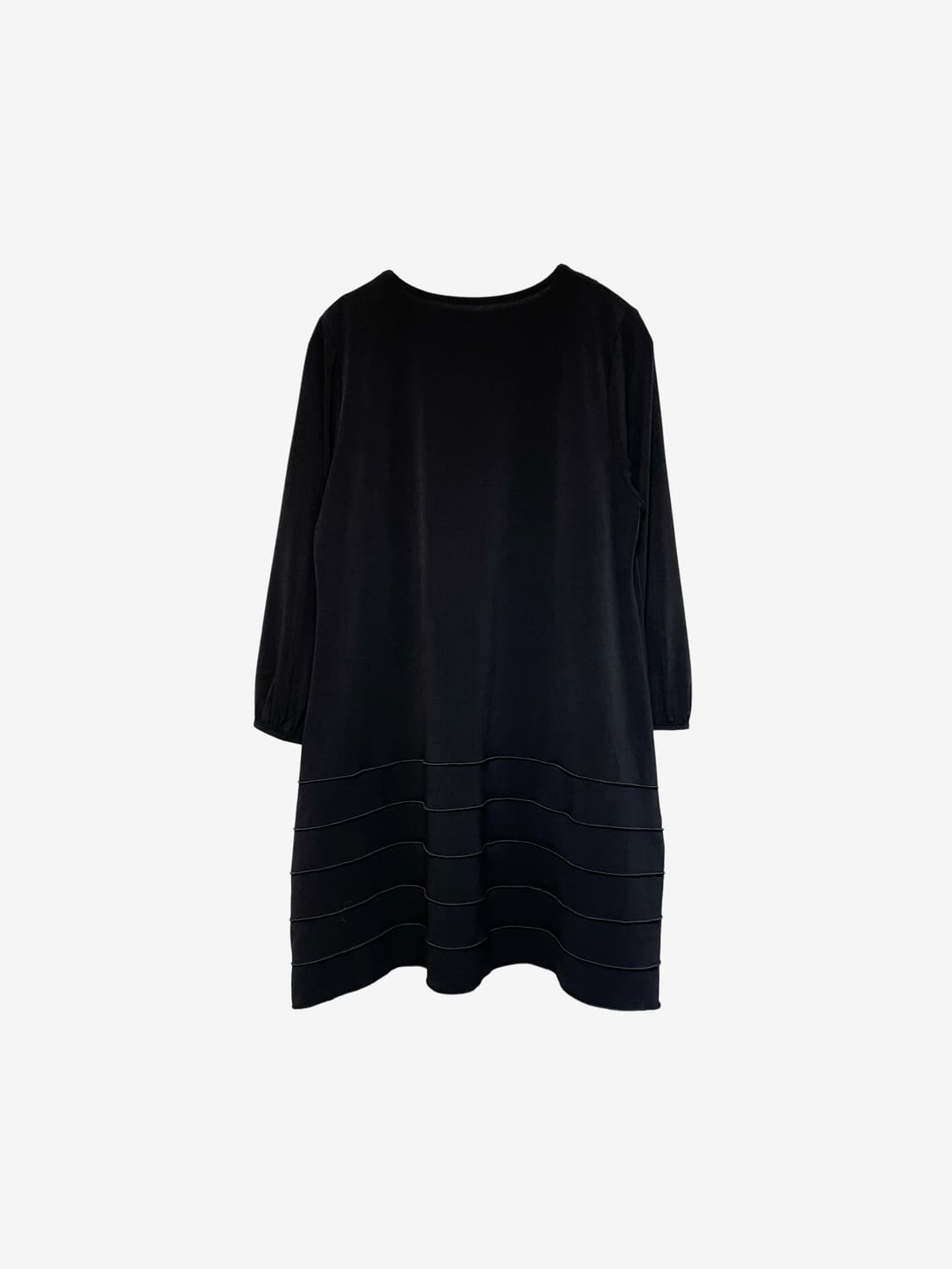 Flower Corsage Midi Dress - Black 상품이미지7