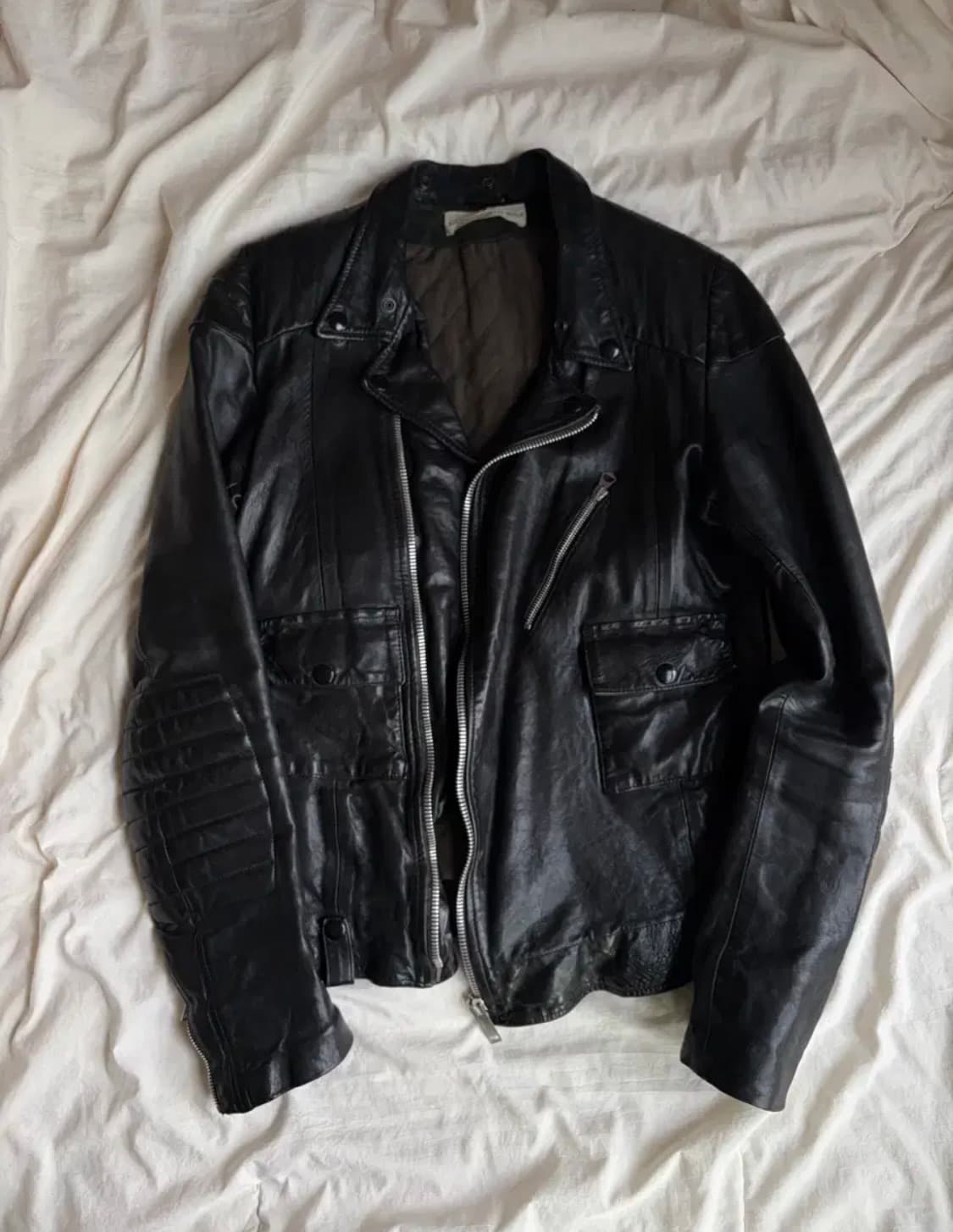 골든구스 램스킨 레더 자켓 상품이미지1