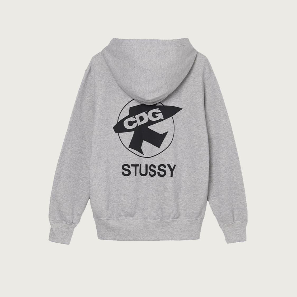 [L] 스투시 x CDG - 후드 그레이 상품이미지2