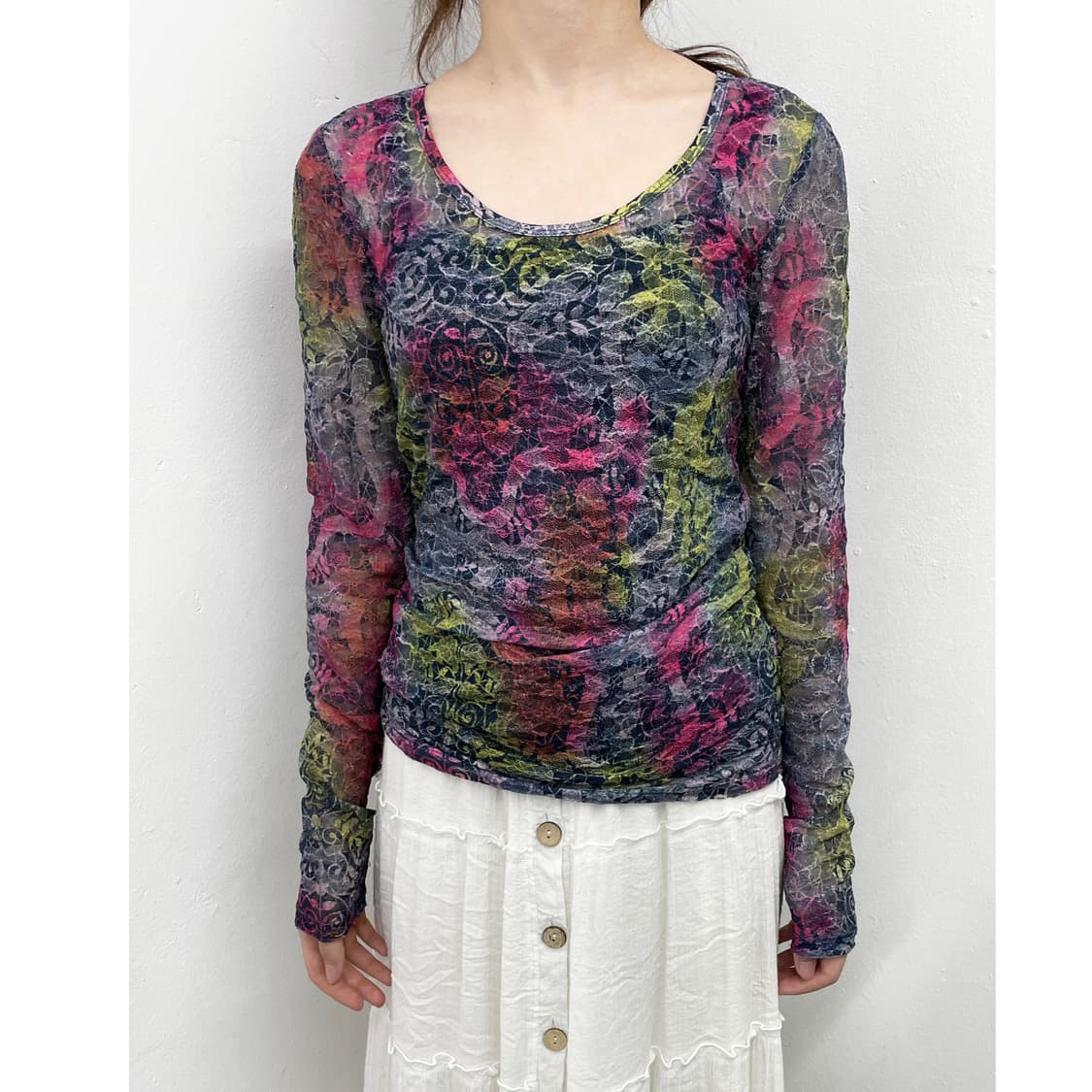 오리엔탈 페어리 컬러 레이스 탑 상품이미지1