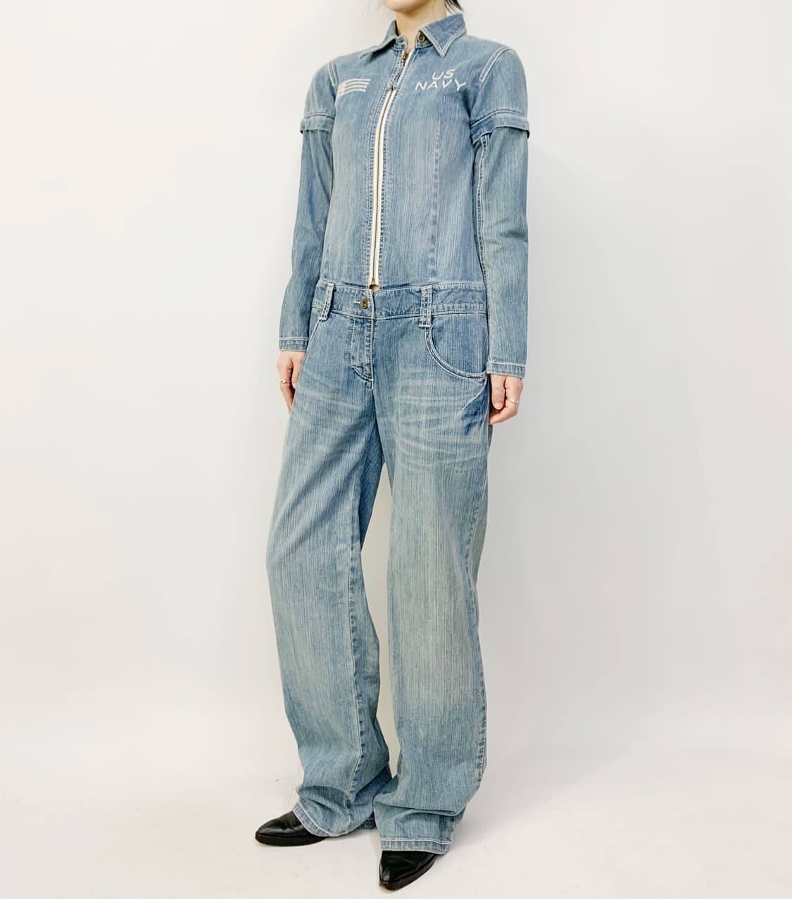 아비렉스 데님 점프수트 상품이미지3