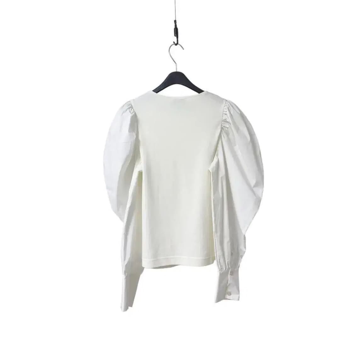 cos 코스 퍼프 슬리브 블라우스 크림 아이보리 상품이미지6