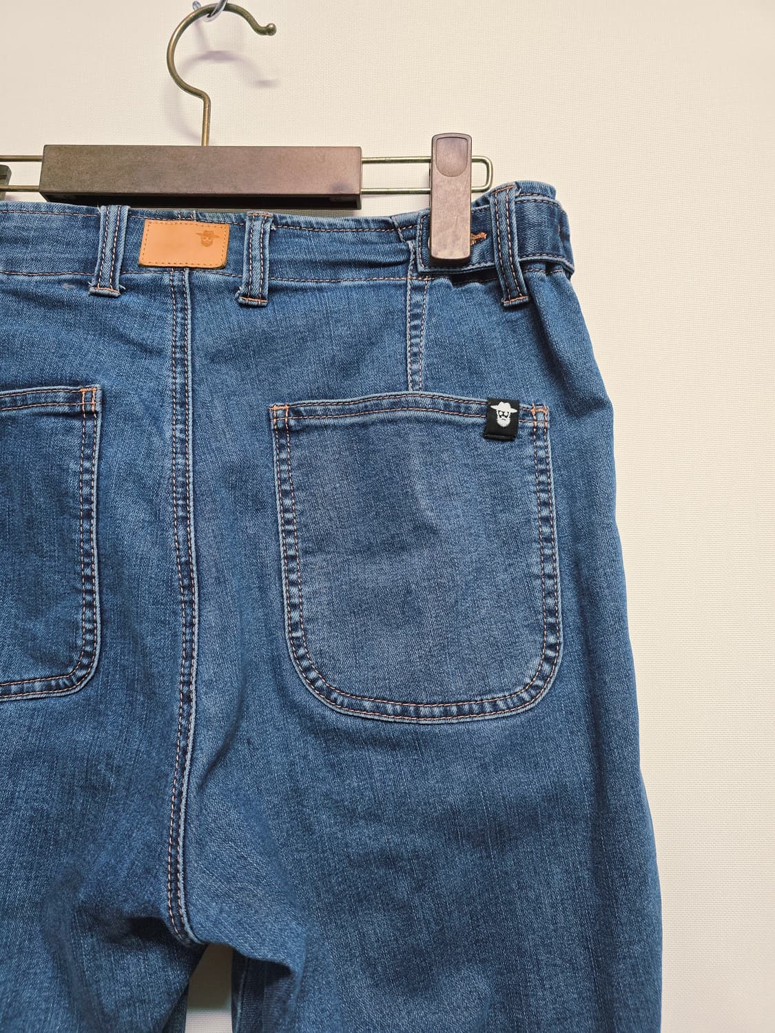 맥우드건 핀턱 데님 와이드 팬츠28 상품이미지5