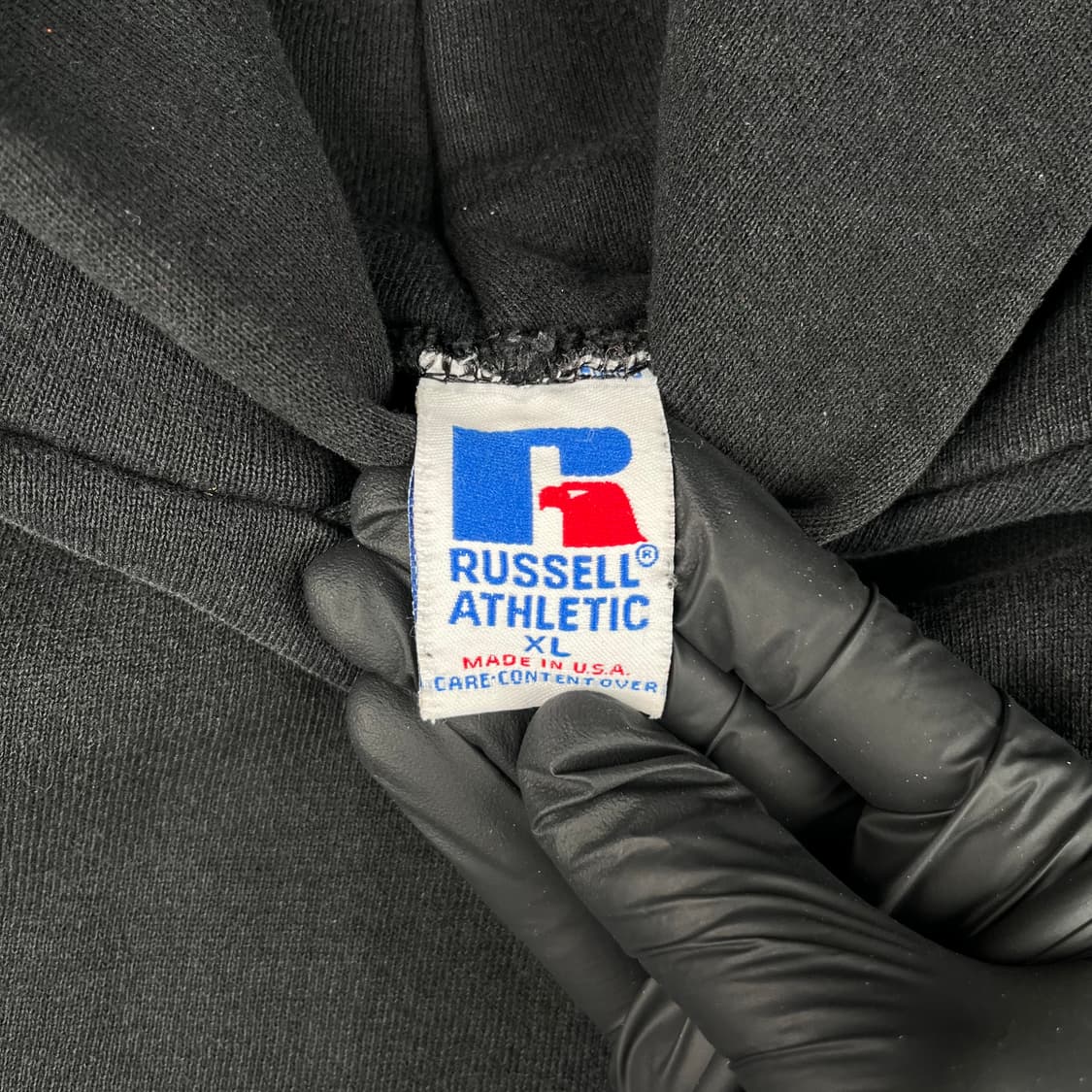 빈티지 러셀 애슬래틱 블랙 후드 상품이미지5