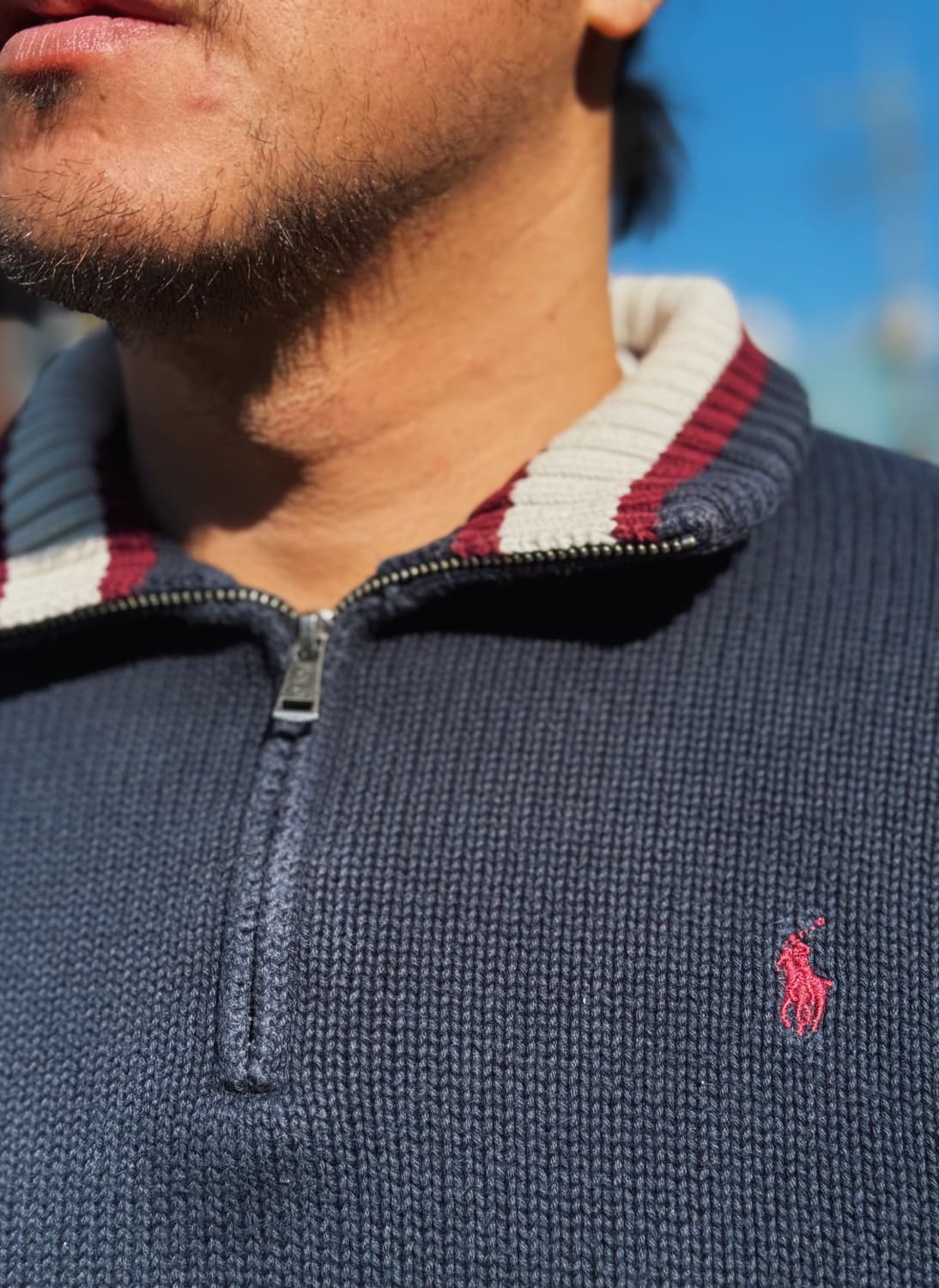 폴로 랄프로렌 코튼 케이블 쿼터 집업 풀오버 XL(18-20) 상품이미지10