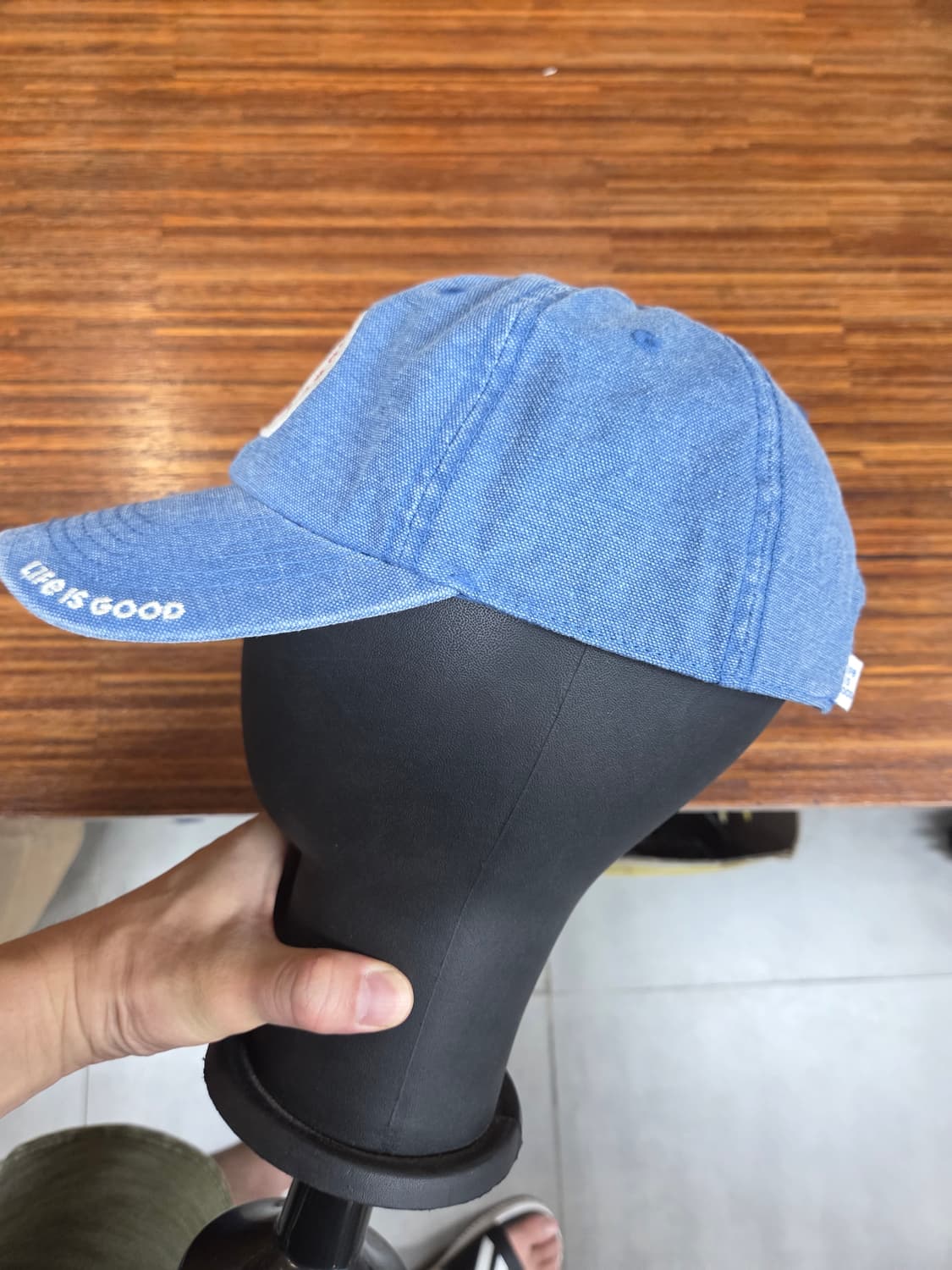 라이프이즈굿 아웃도어 데님모자 프리 상품이미지2