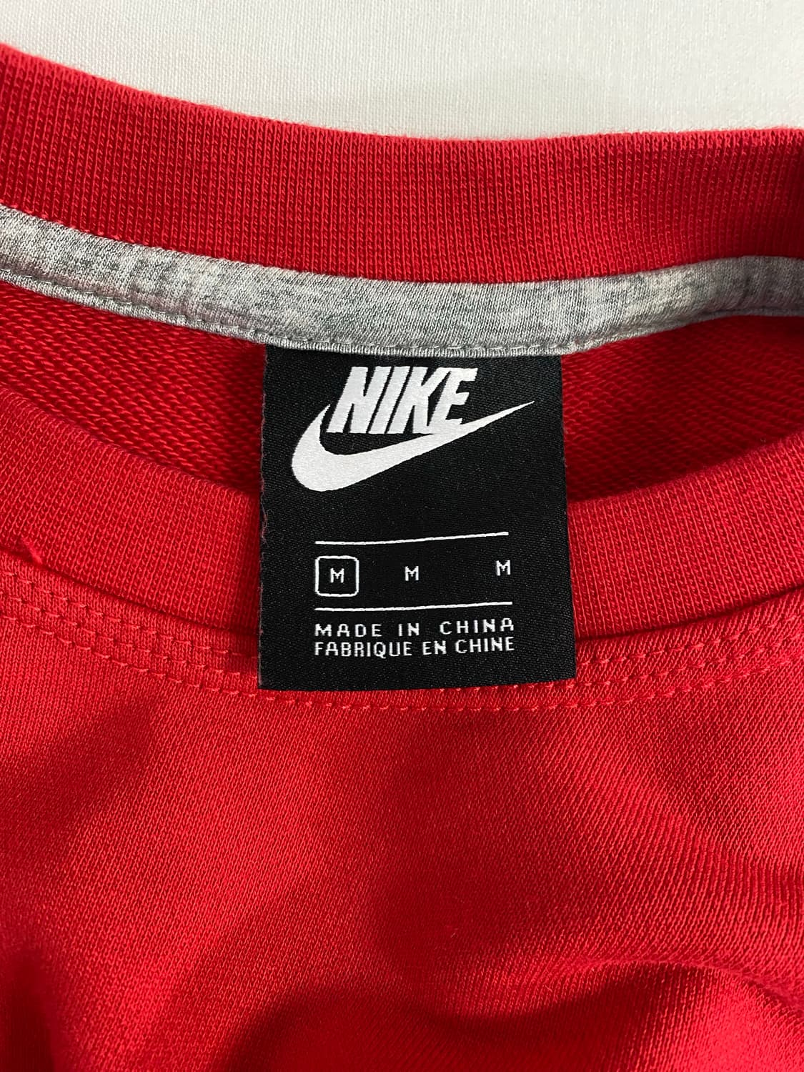 나이키 레드 맨투맨 스웻셔츠 M <453> 상품이미지3