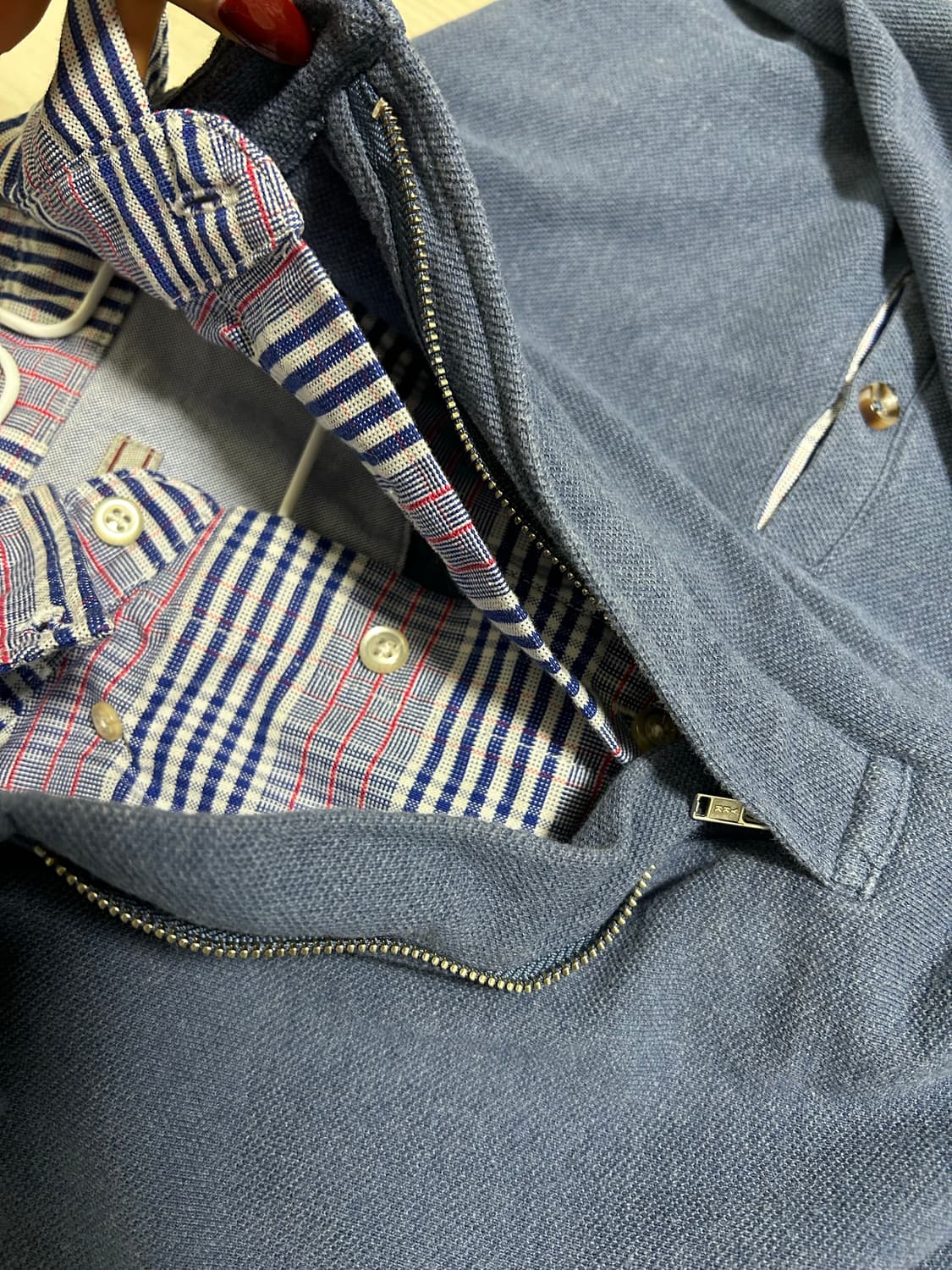 무료배송)셔츠 반집업 카라 롱슬리브 상품이미지2