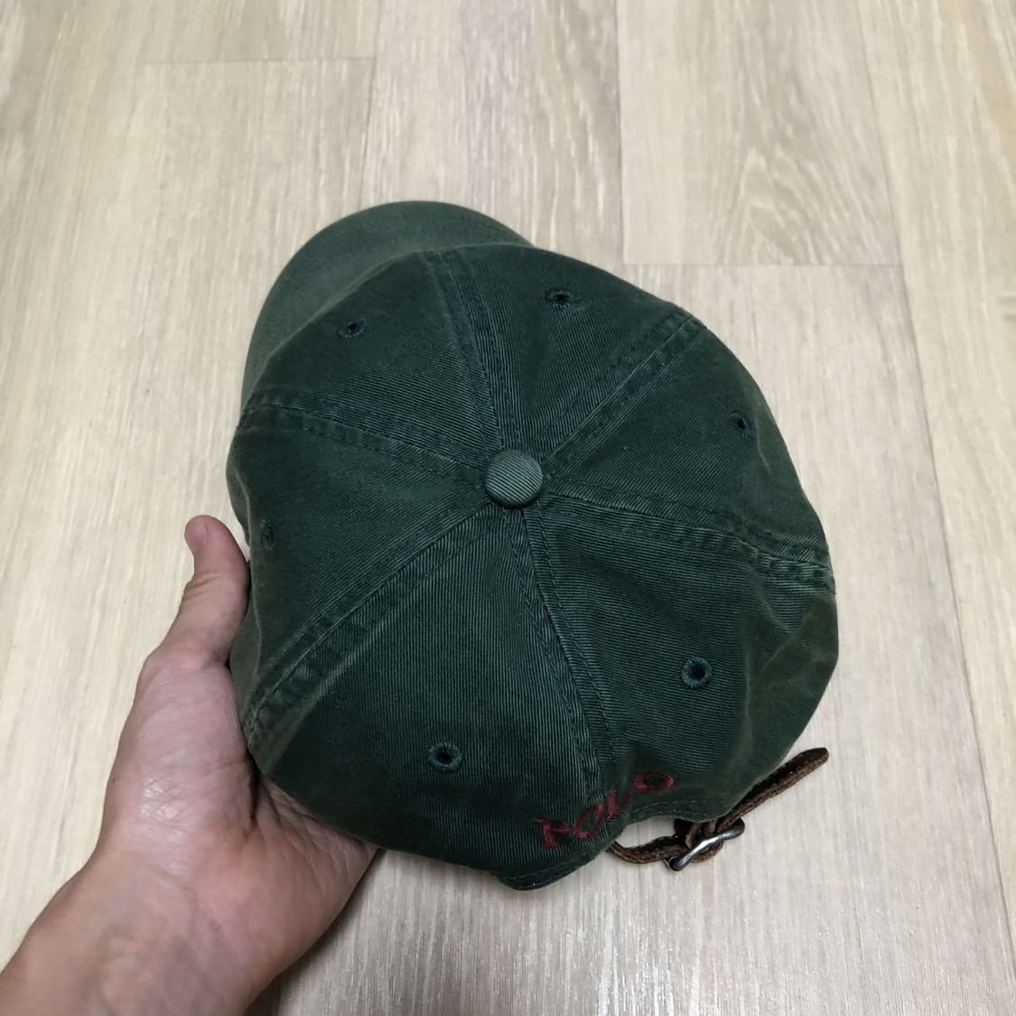 (ONE SIZE) 90's 폴로 랄프로렌 대만제 포니로고 선페이딩 볼캡 상품이미지4