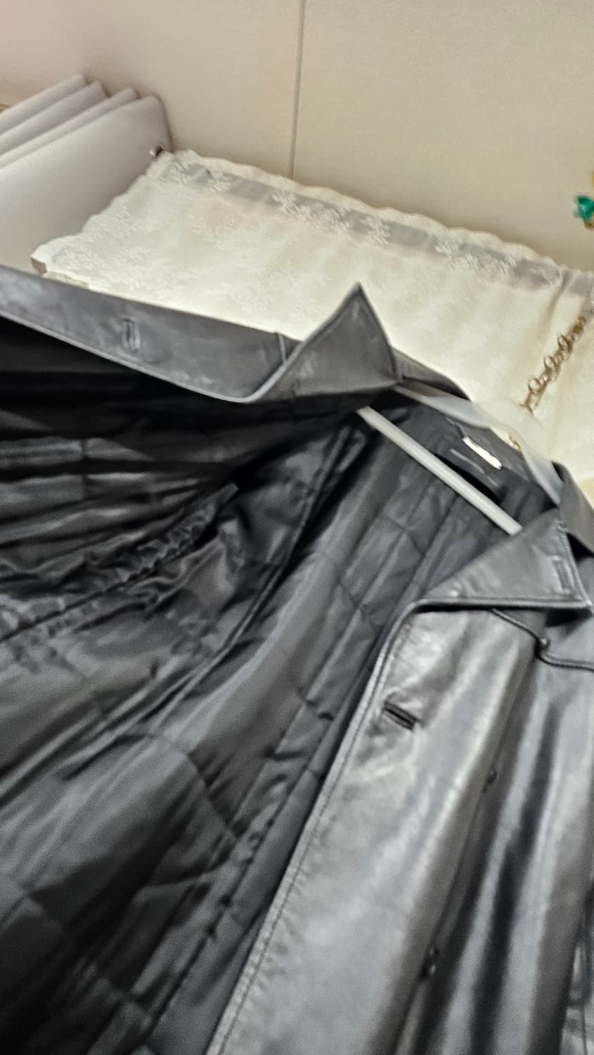 여성더블 가죽 트랜치코트 55 상품이미지9