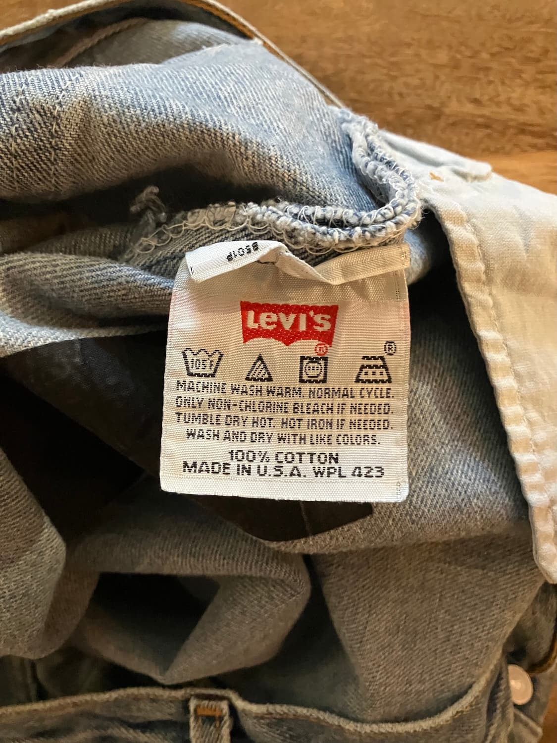 90s USA 빈티지 리바이스 501 데님 팬츠 빅사이즈 상품이미지9