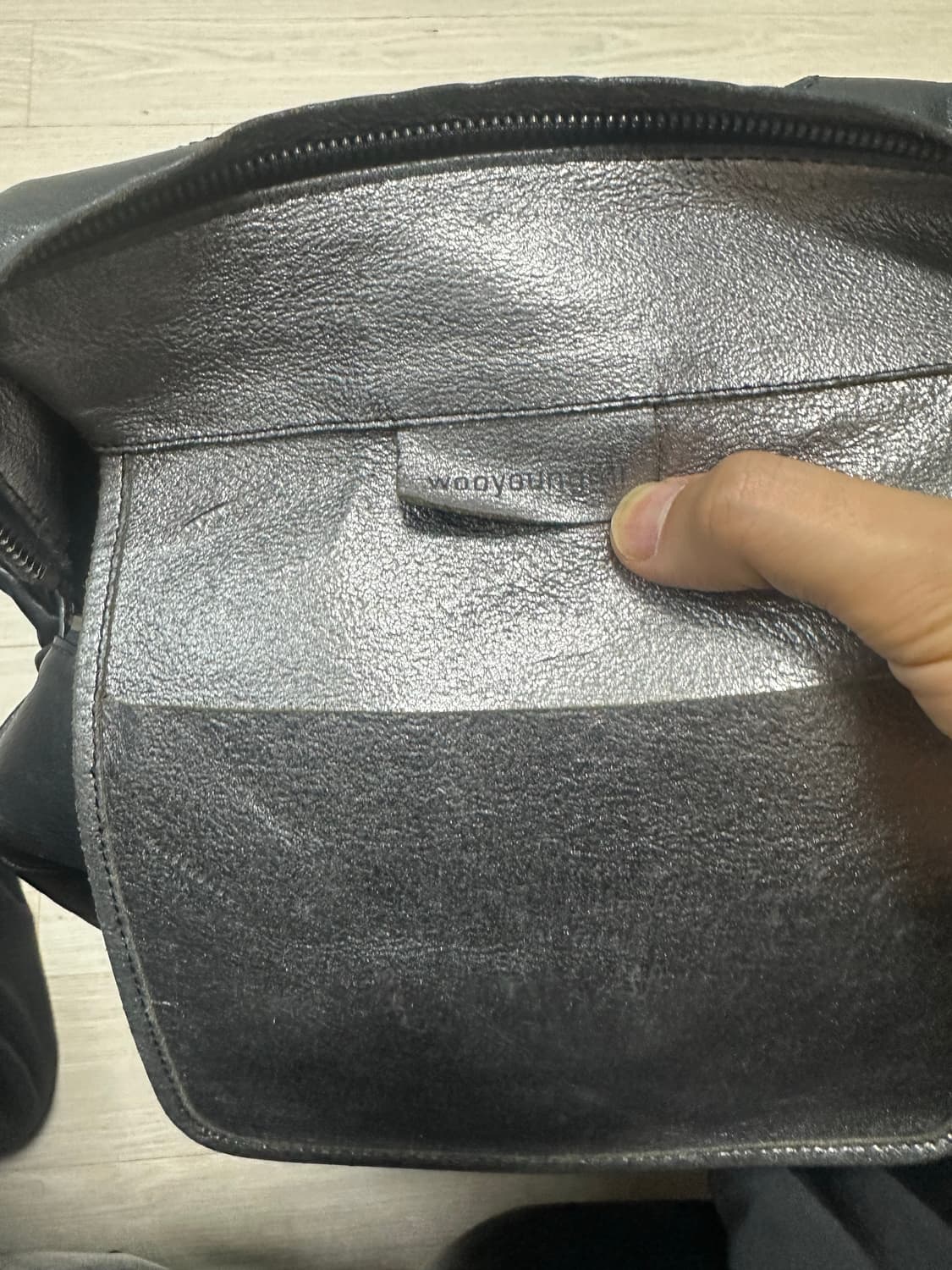 우영미 리얼 레더 백팩 라지 os 상품이미지2