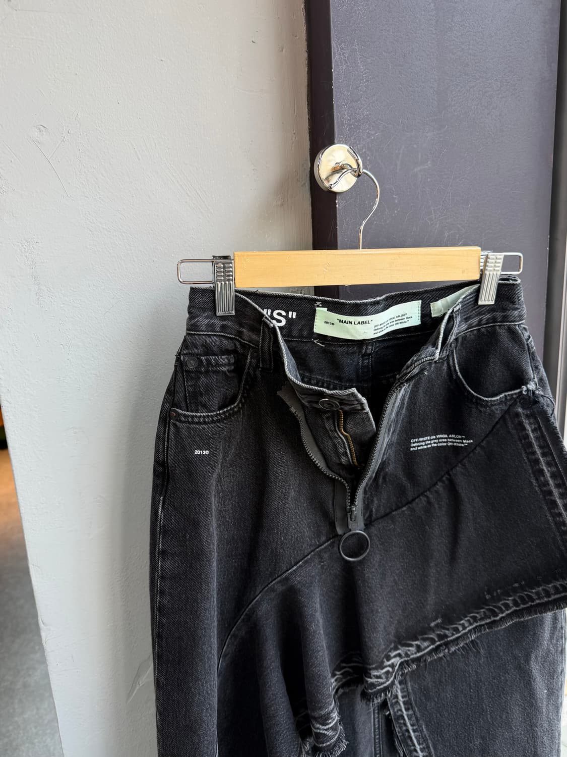 40/ 오프화이트 손나은 러플 데님 스커트 상품이미지7