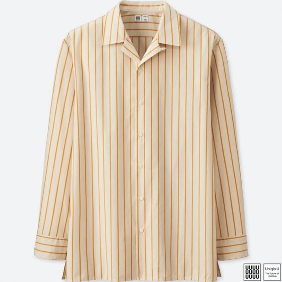 유니클로 U 오픈 칼라  스트라이프 셔츠 상품이미지1
