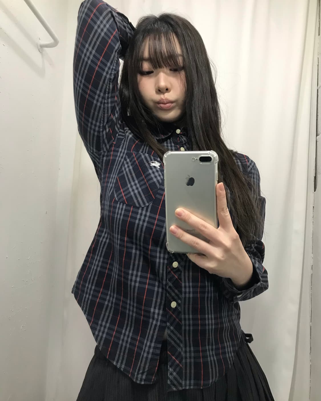 버버리 런던 스몰 로고 체크 셔츠 상품이미지3